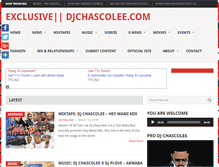 Tablet Screenshot of djchascolee.com